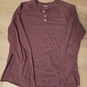Goodfellow & Co Burgundy Henley Shirt